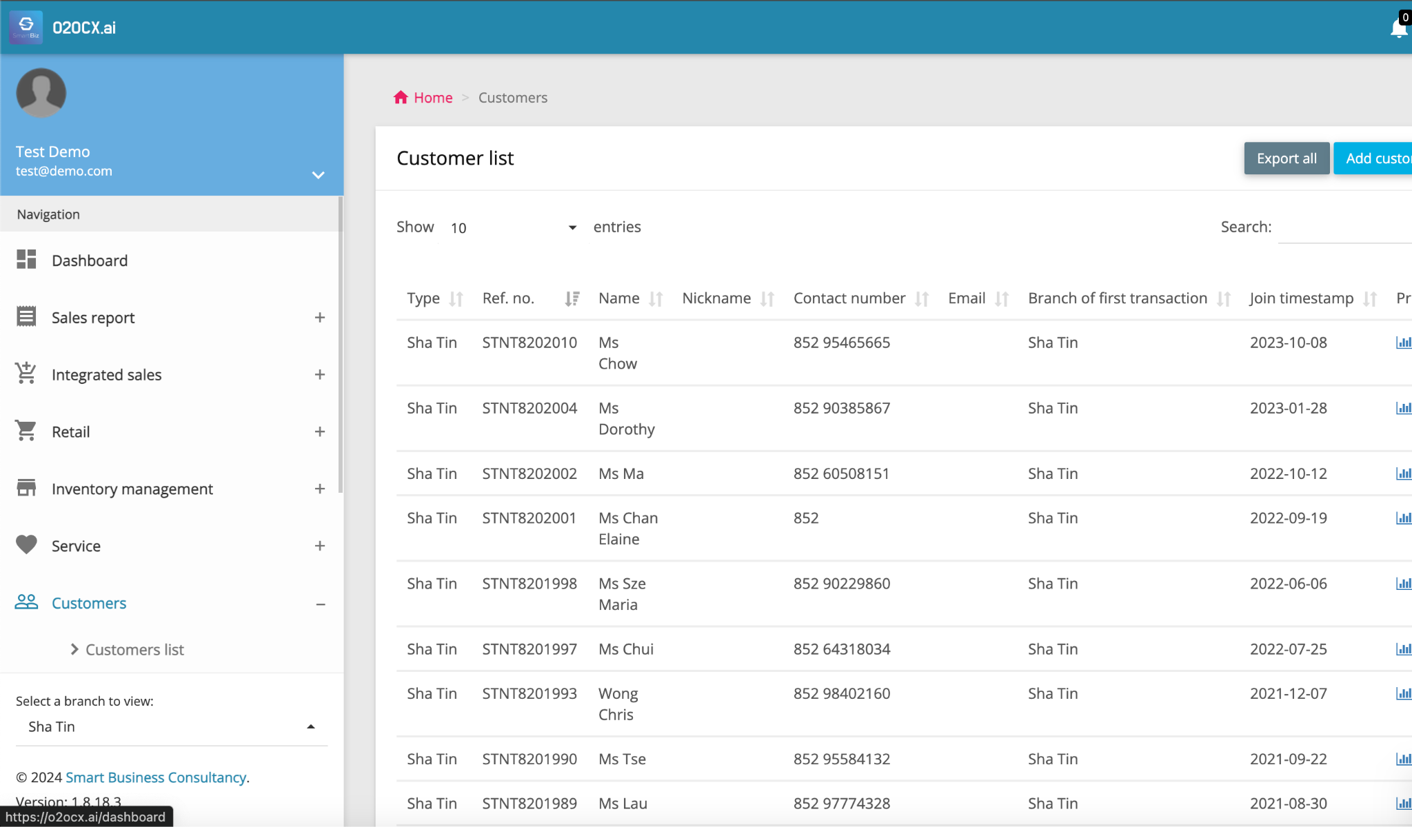 CRM Dashboard